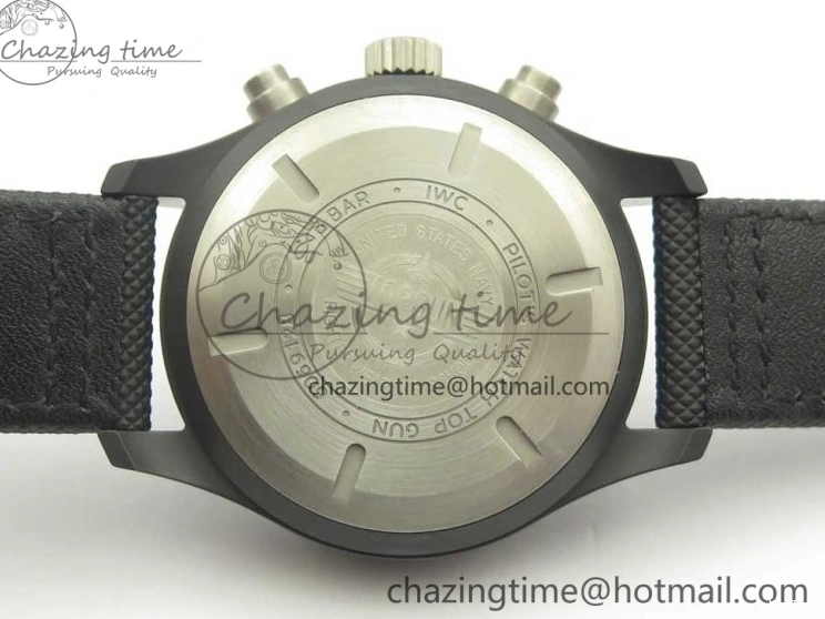 MIROTIME 0401 Modern PILOT IW389001 ZF 1:1 Best Edition Ceramic Case Black Dial on Nylon Strap A7750 (Same Function As Genuine) 7158